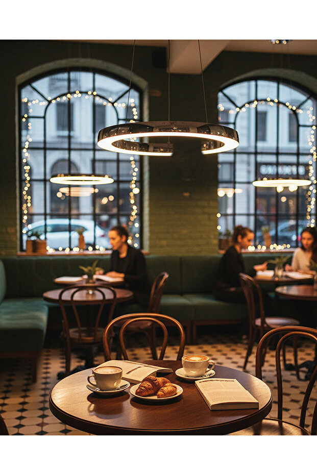 5621-1a,02 Tekli Ring Sarkıt Avizekrom - 2