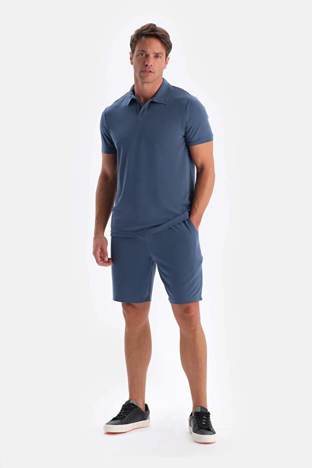 Indigo Cepli Bağcıklı Modal Pike Şort - 4