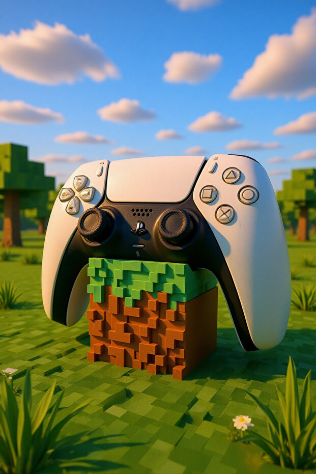 Minecraft Temalı PS5 DualSense Standı - 2