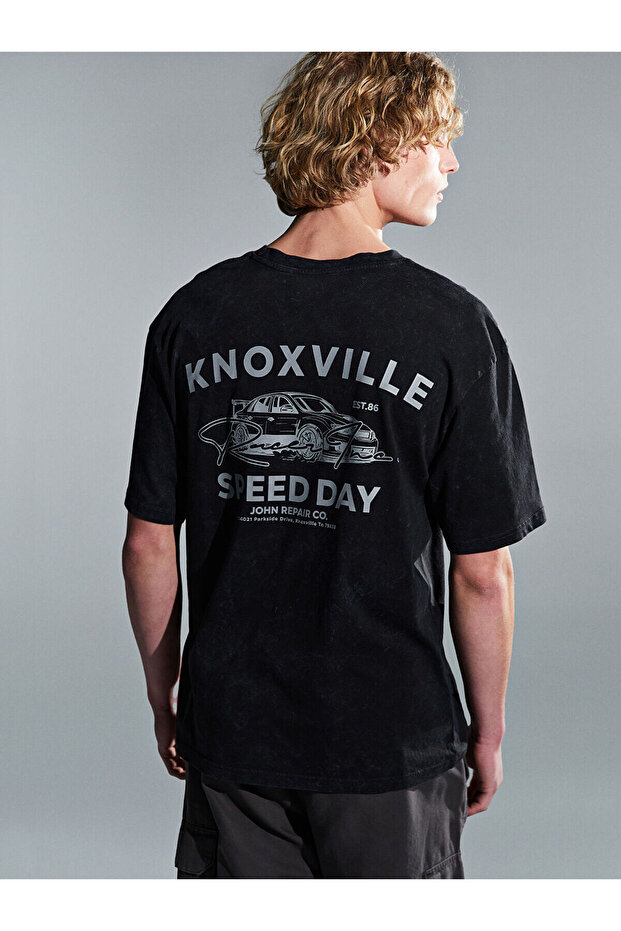 Crew Neck Printed Men's T-Shirt