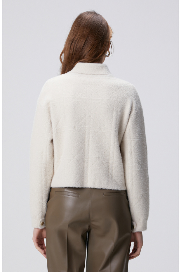 Taş Triko Ceket - 6