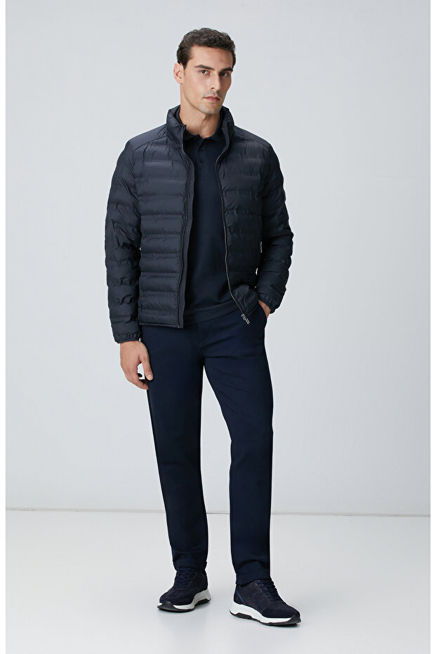 Lacivert Jogger Örme Pantolon - 1