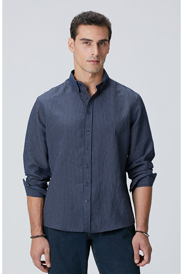 Lacivert Gömlek - 2