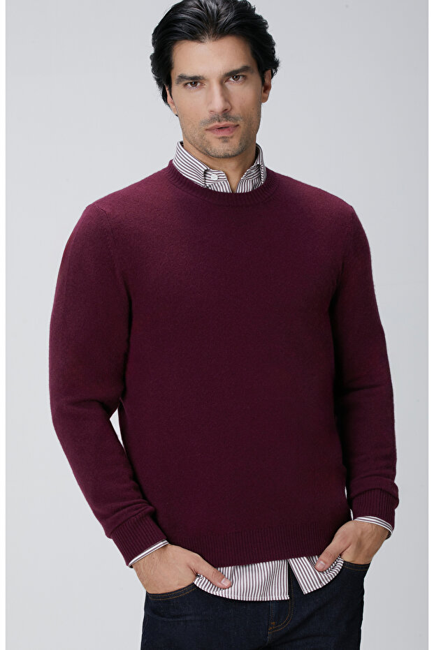 Limited Bordo Kaşmir Triko - 2