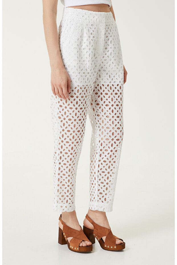 Beyaz Takım Pantolon - 4