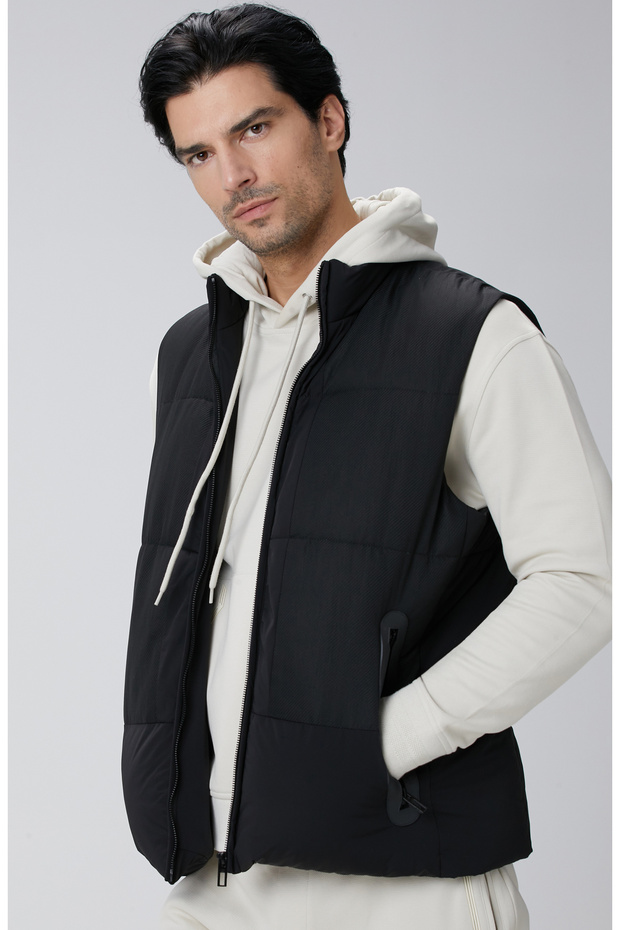 N-Tech Siyah Casual Yelek - 1