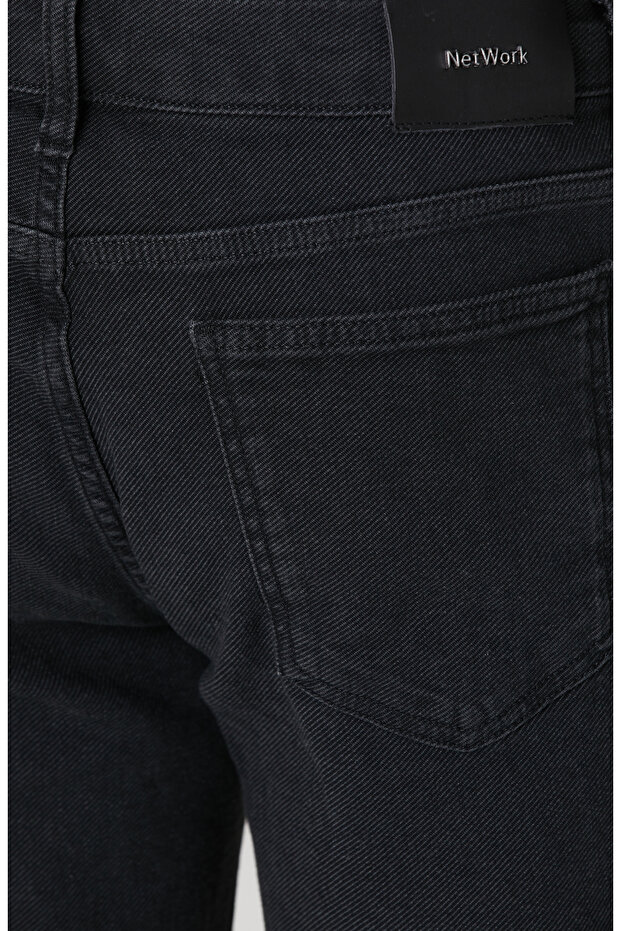 Antrasit Denim Pantolon - 5