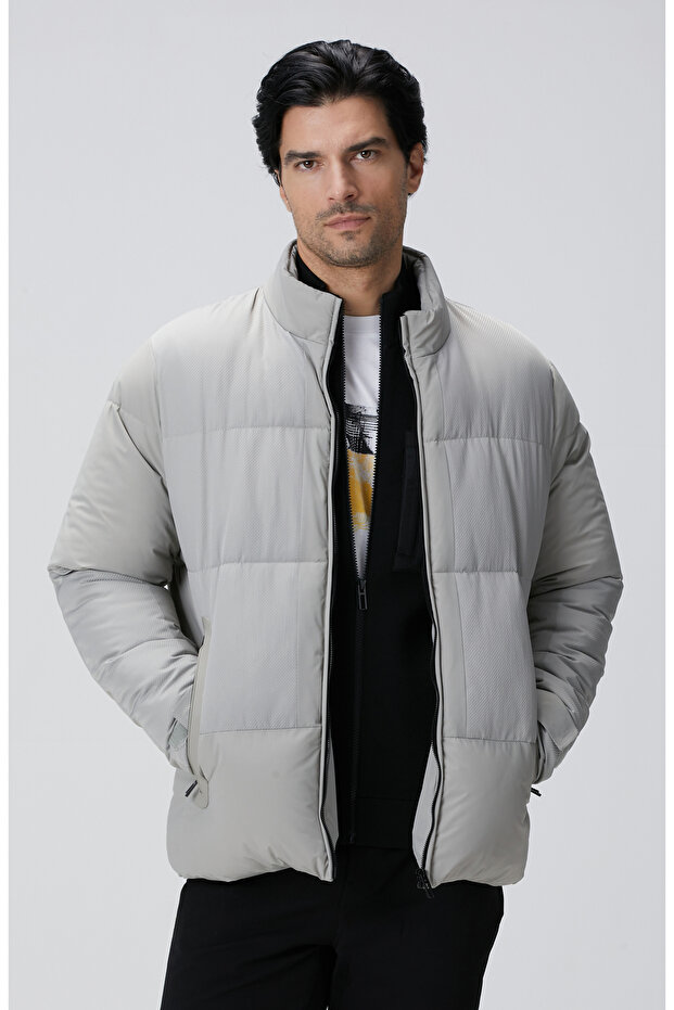 Taş N-Tech Dik Yaka Puffer Mont - 3
