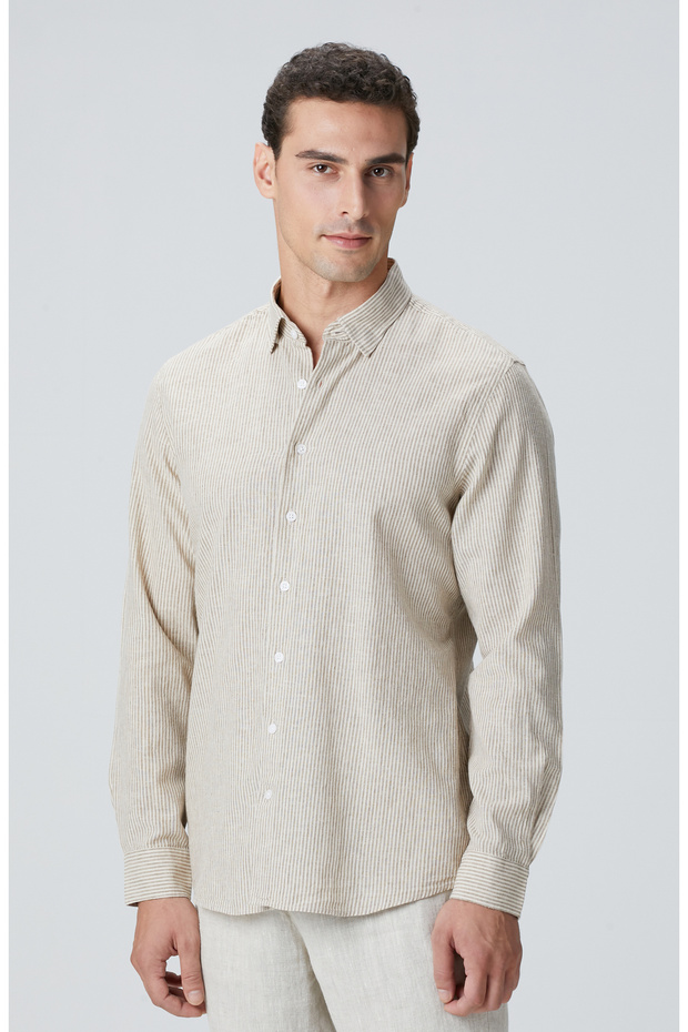 Vizon Keten Gömlek - 4