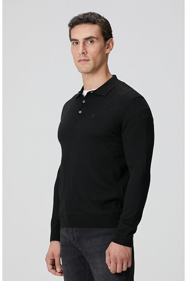 Siyah Triko Kazak - 4