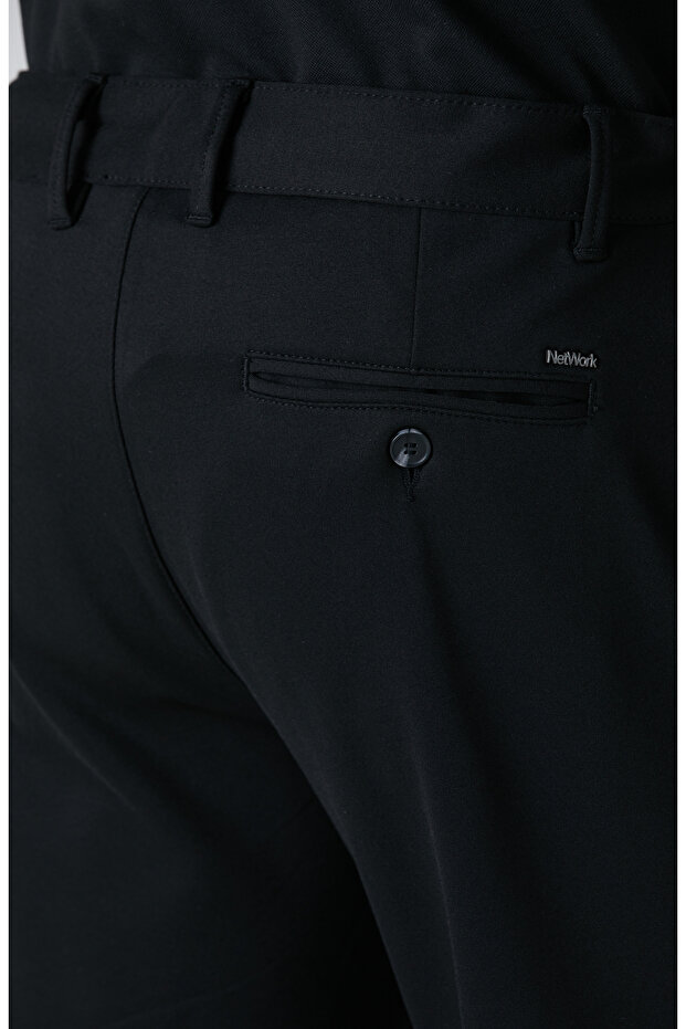 Siyah Jogger Örme Pantolon - 5