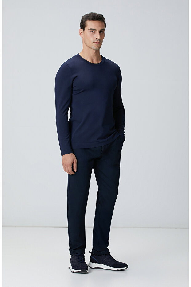 N-Tech Lacivert Basic Triko Kazak - 3