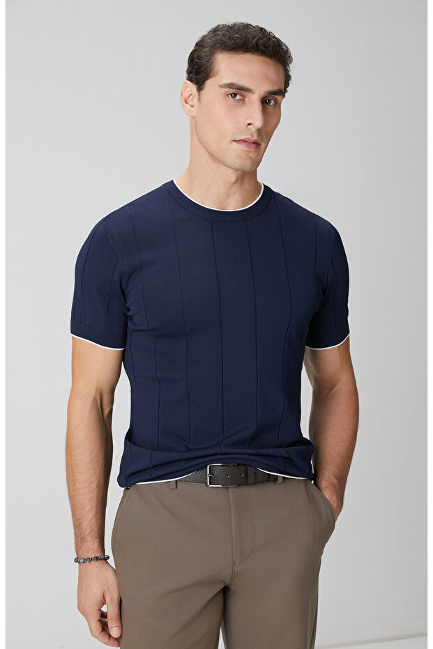 Lacivert Triko Kazak - 2