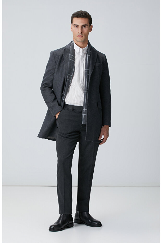 Beyaz Çizgili Gömlek - 3