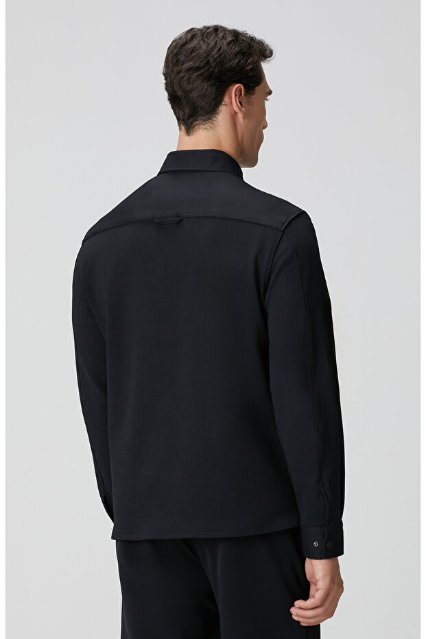 Siyah Dış Gömlek - 5