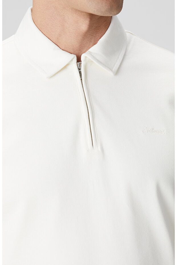 Kırık Beyaz Sweatshirt - 6