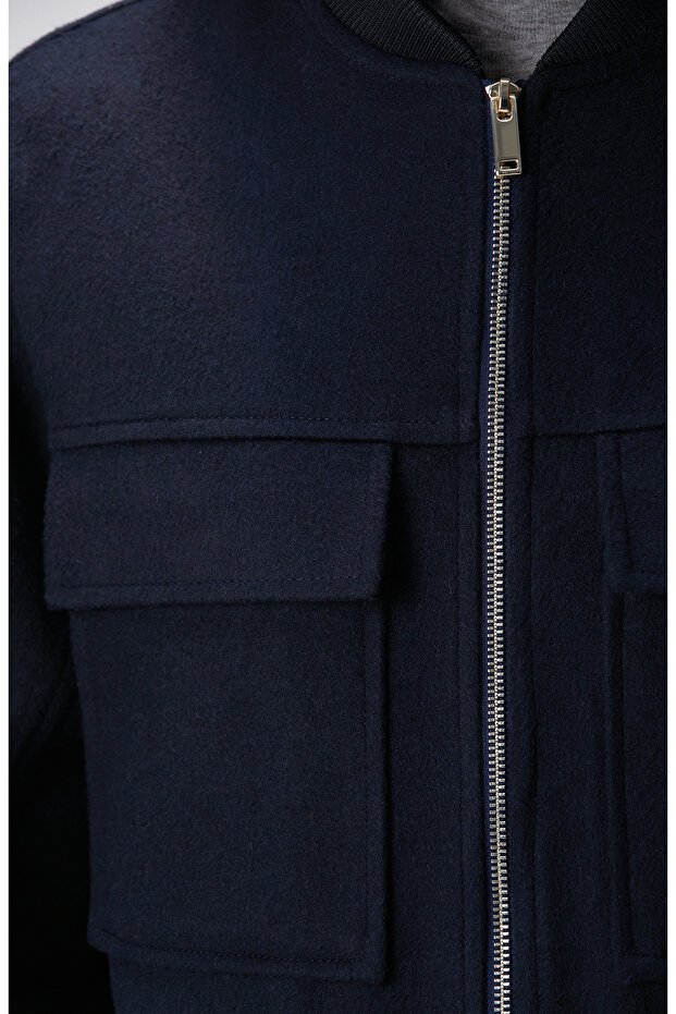 Lacivert Kadın Mont - 6