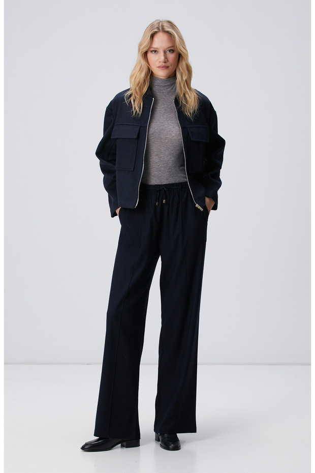 Lacivert Pantolon - 1