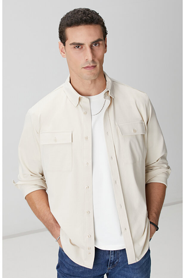 Bej Gömlek - 1