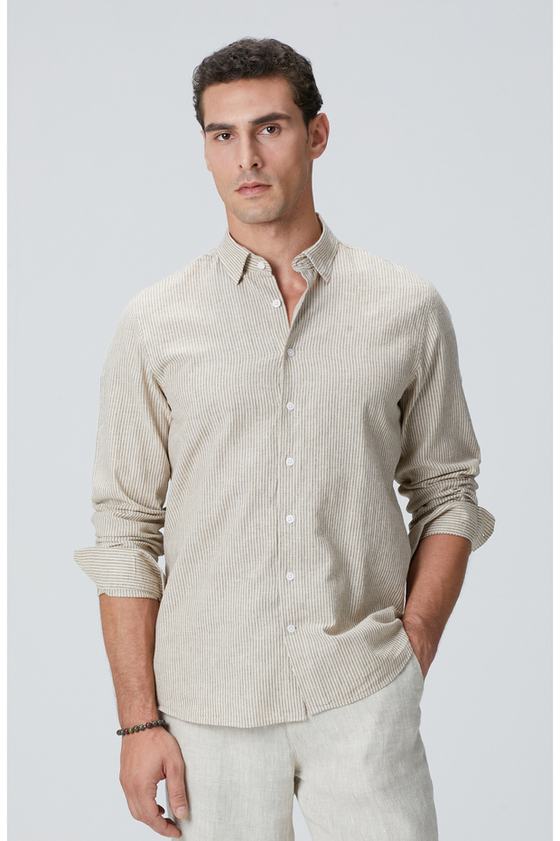 Vizon Keten Gömlek - 1