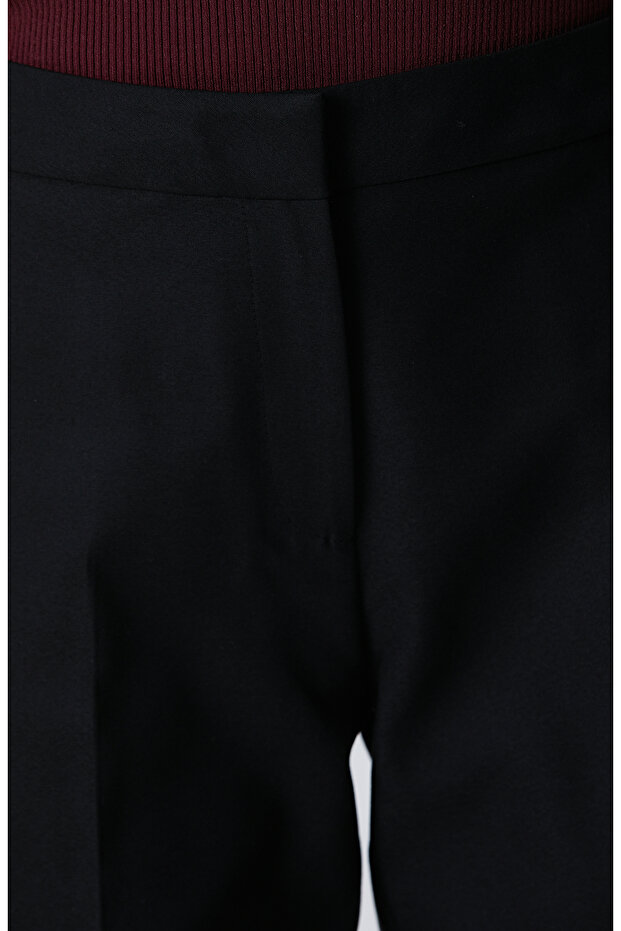 Siyah Basic Skinny Pantolon - 5