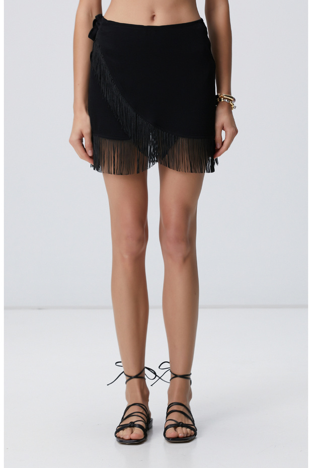 Siyah Desenli Pareo - 2