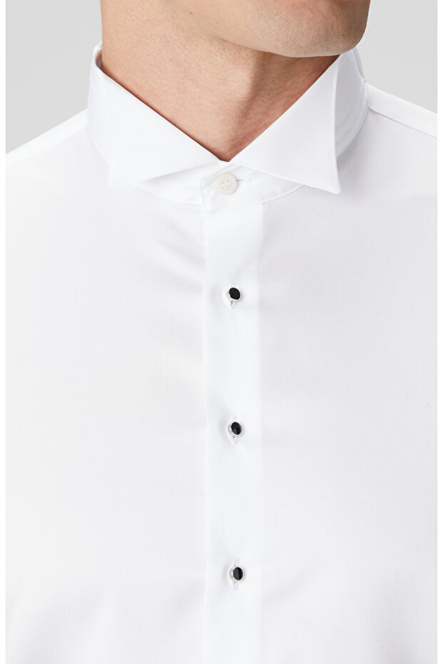Beyaz Smokin Gömlek - 7