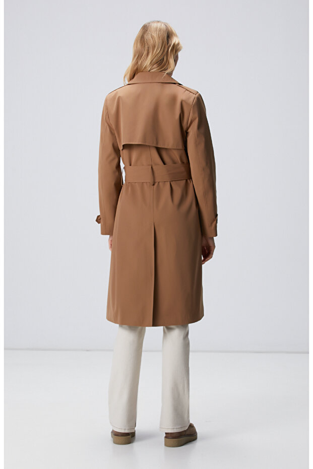 Koyu Bej Pardösü - 6