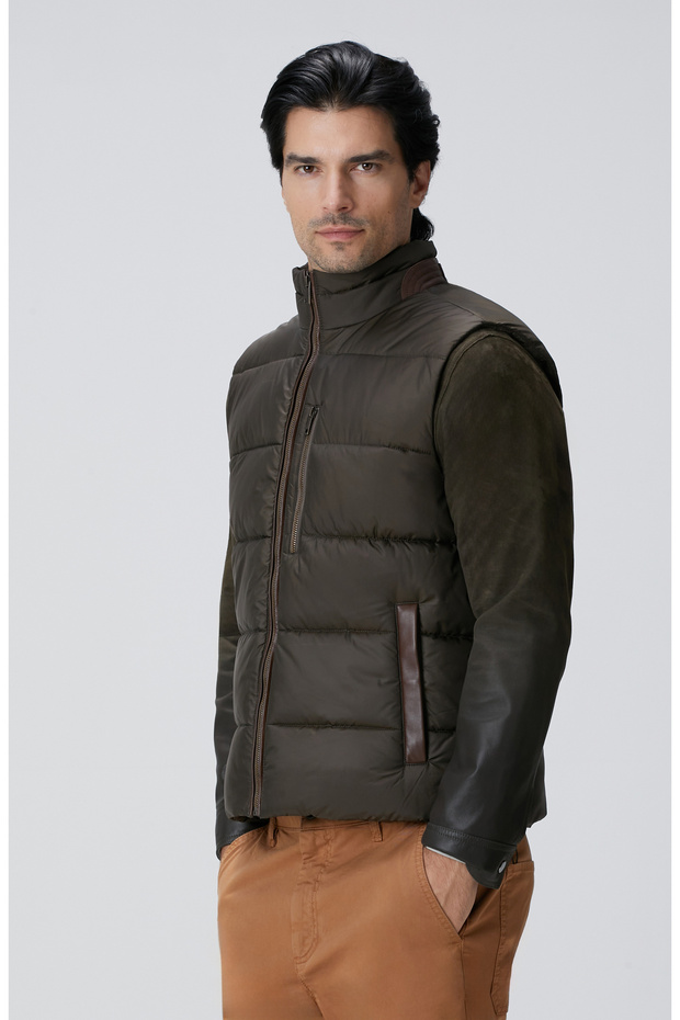 Haki Casual Yelek - 5