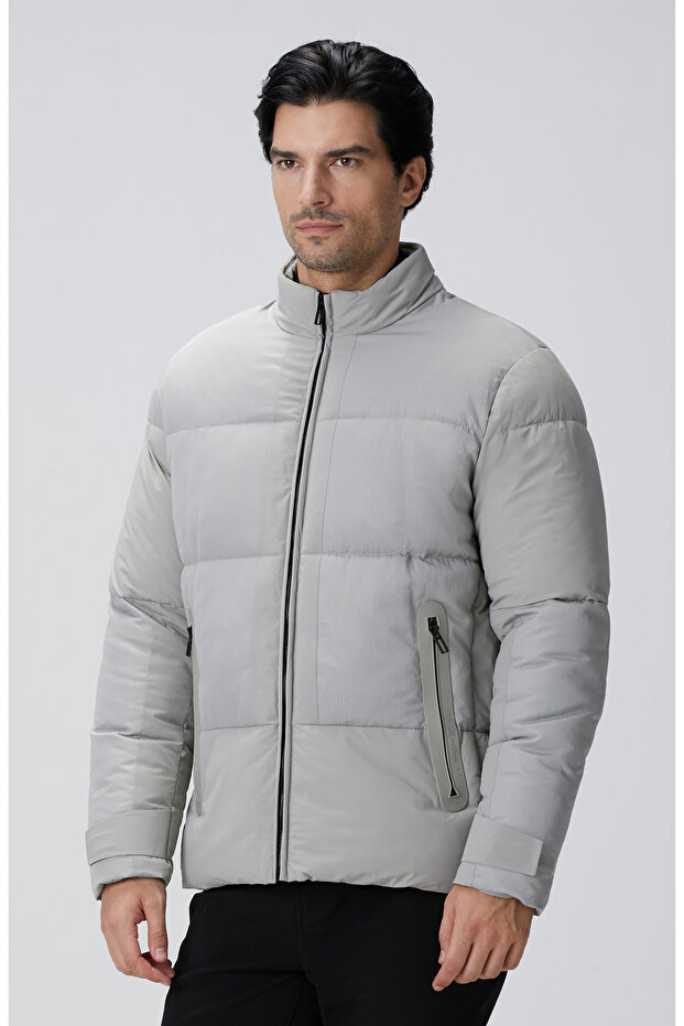 Taş N-Tech Dik Yaka Puffer Mont - 4