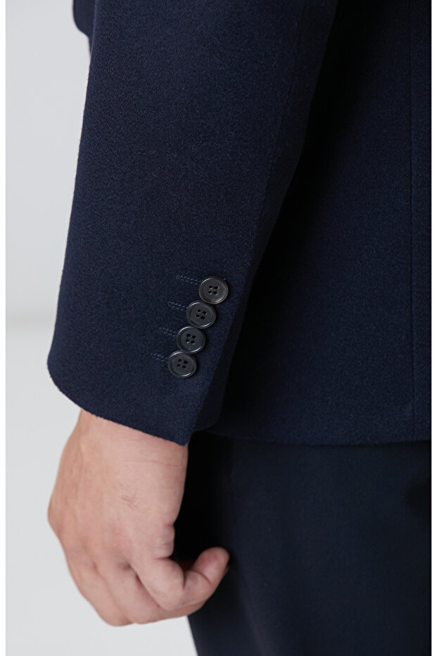 Limited Lacivert Kaşmir Ceket - 7