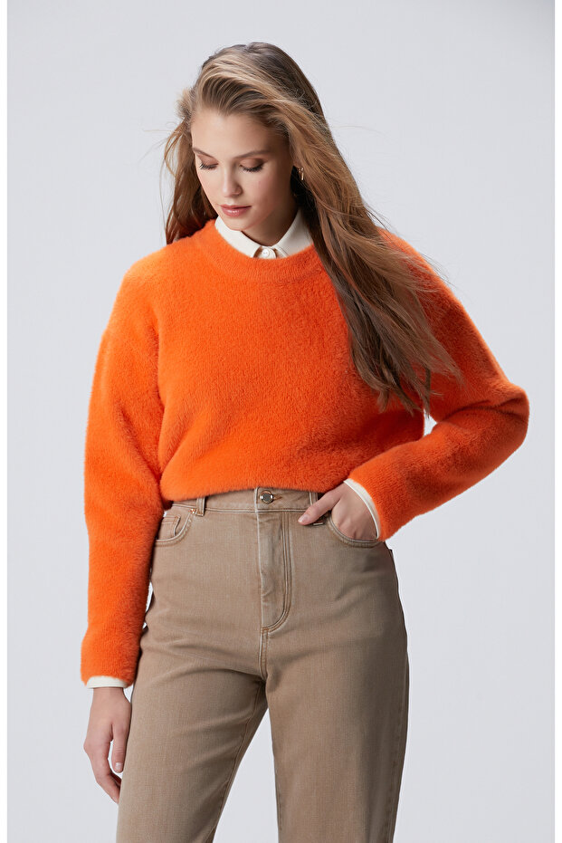 Turuncu Triko Kazak - 4