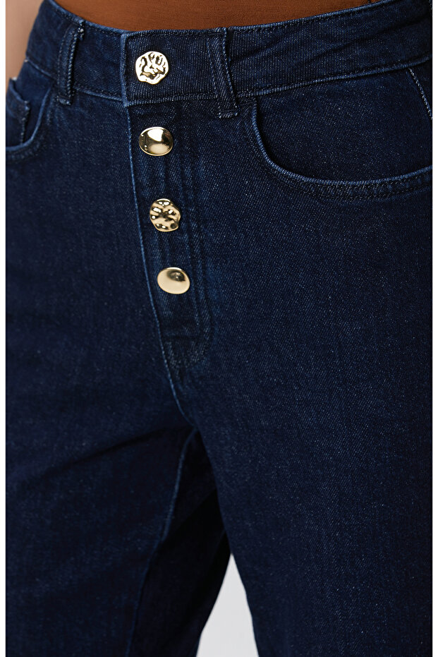 Indigo Denim Pantolon - 7