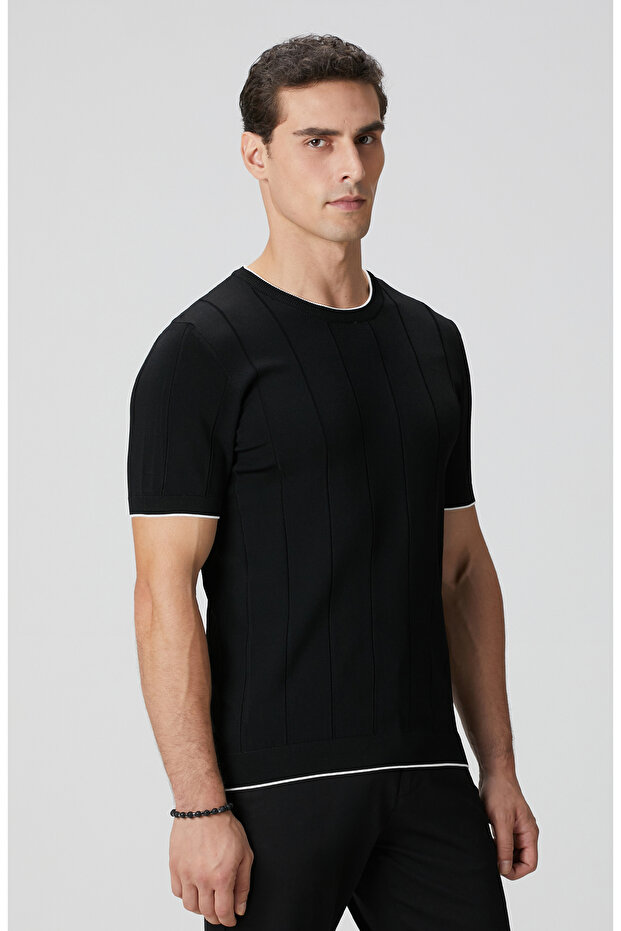 Siyah Triko Kazak - 4