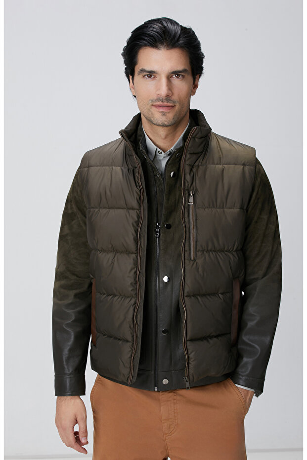 Haki Casual Yelek - 1