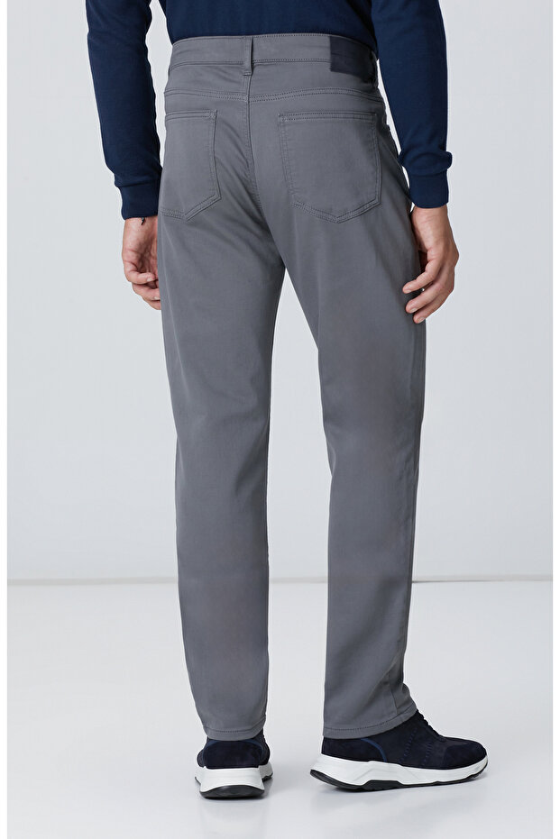 Gri Casual Pantolon - 3