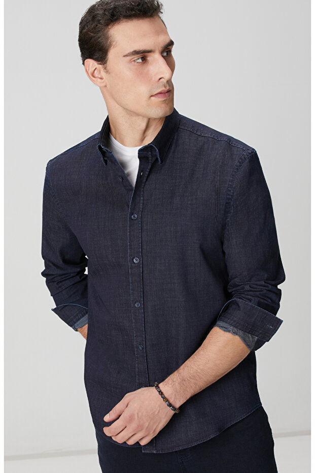 Lacivert Gömlek - 1