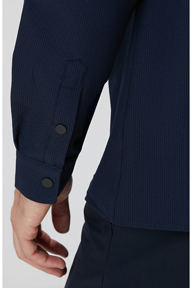 N-Tech Lacivert Gömlek - 7