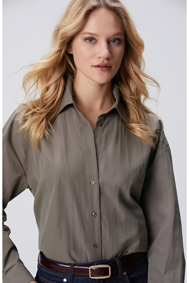 Açık Haki Gömlek - 2