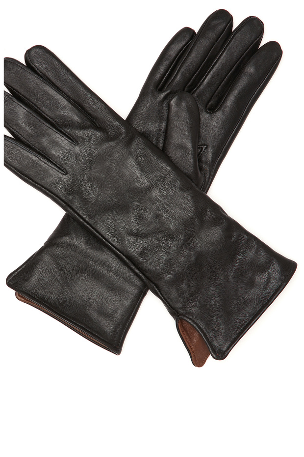 Siyah Kadın Deri Eldiven - 2