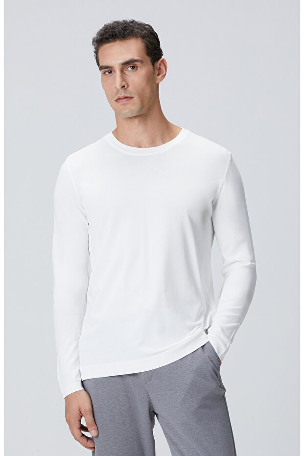 N-Tech Kırık Beyaz Kazak - 1