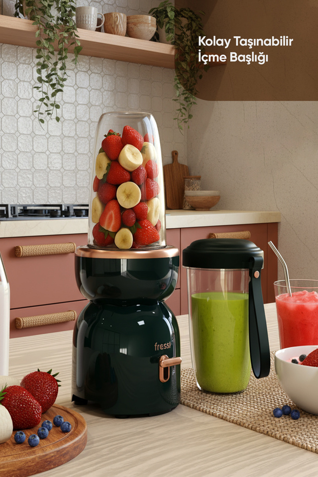 Öğütücülü Çift Şişeli Smoothie Blender Seti 400W FR-SBL21 İntenssio - 6