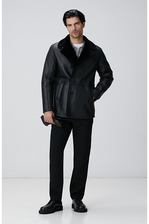 Siyah Casual Pantolon - 1