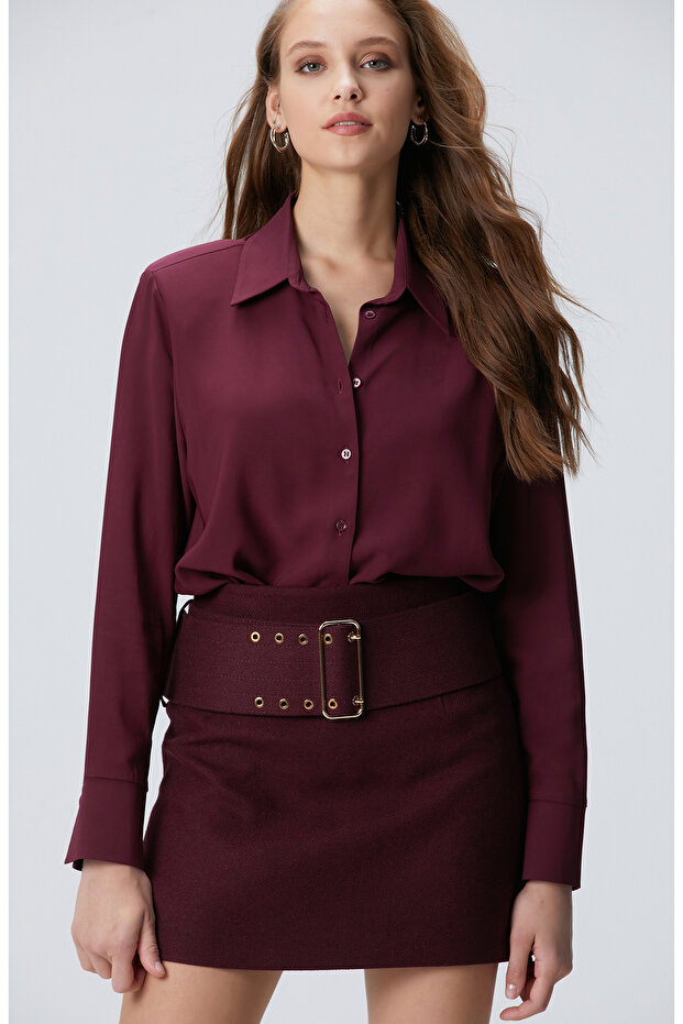 Vişne Vatkalı Gömlek - 1