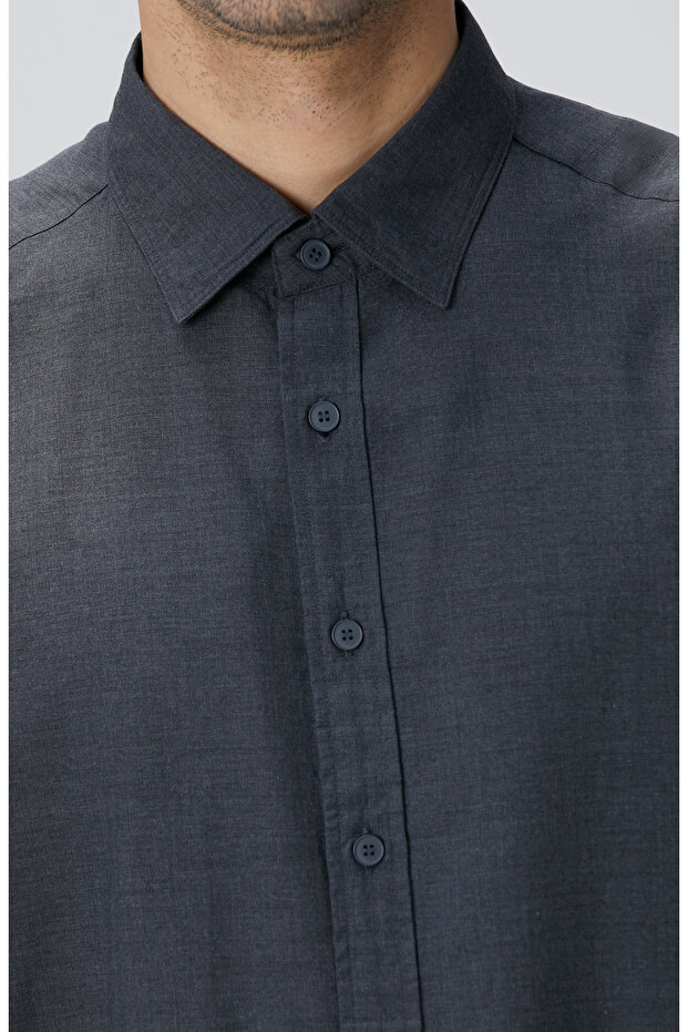 Antrasit Erkek Gömlek - 8
