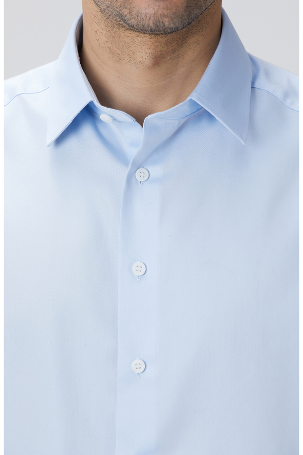 Non-Iron Açık Mavi Gömlek - 8
