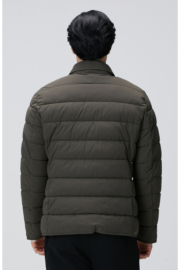 Haki Puffer Coat Ceket - 5