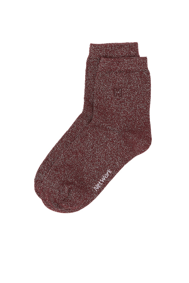 Bordo Kadın Çorap - 1