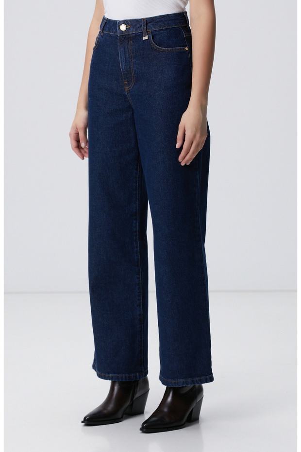 Lacivert Denim Pantolon - 2