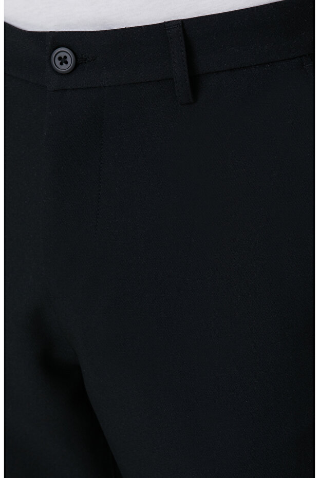 Siyah Casual Pantolon - 4